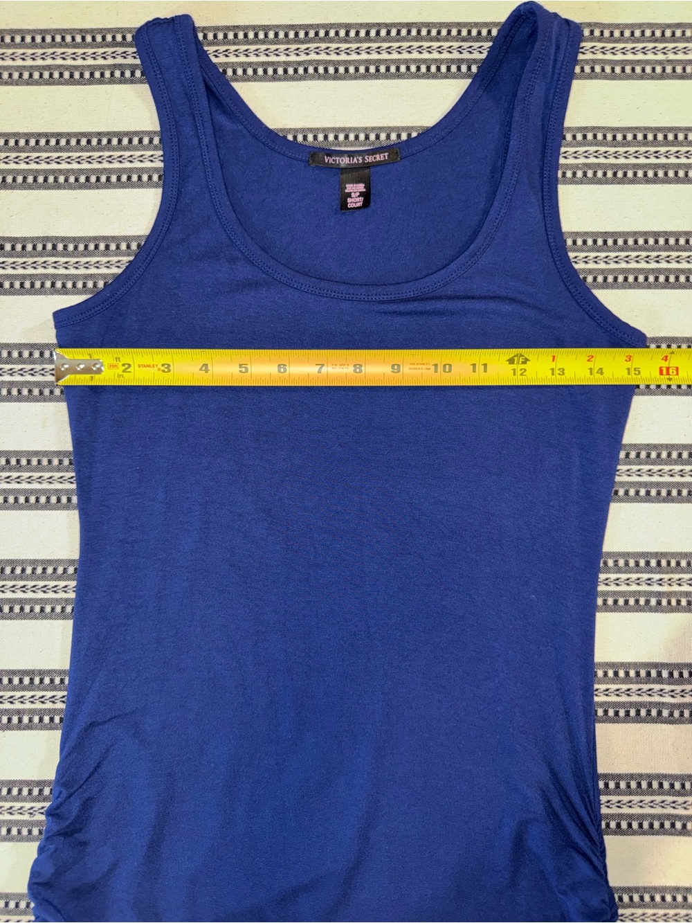 Victoria's Secret Royal Blue Sleeveless Maxi Dress w/ Ruching & Slit, S, Short - Picture 6 of 13